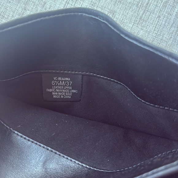 Vince Camuto Beanna Black‎ Leather tall Block Western Heel Boots 6.5 - Picture 10 of 11